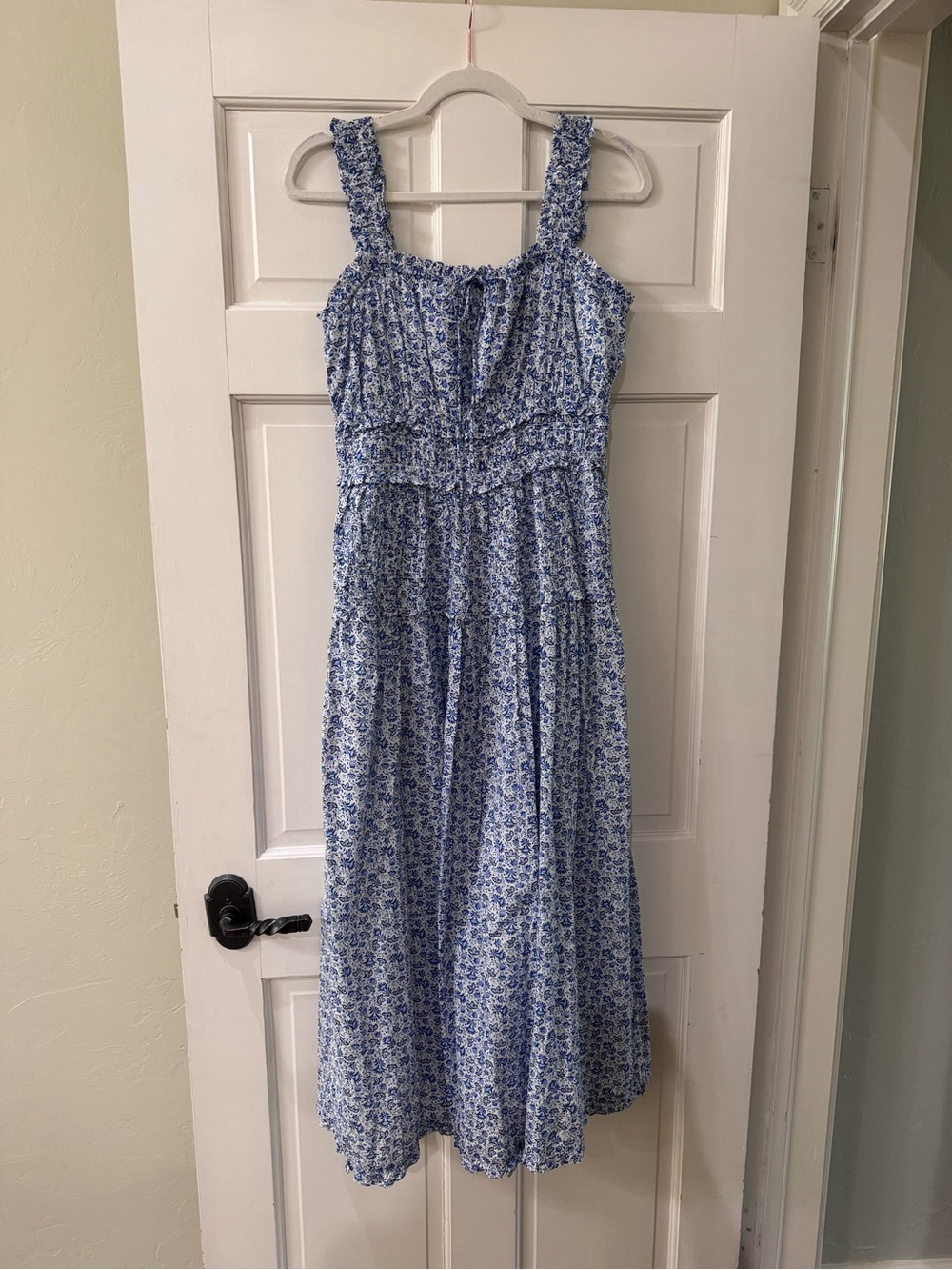 Gap x Doen Floral Maxi Dress with Smocked Bodice